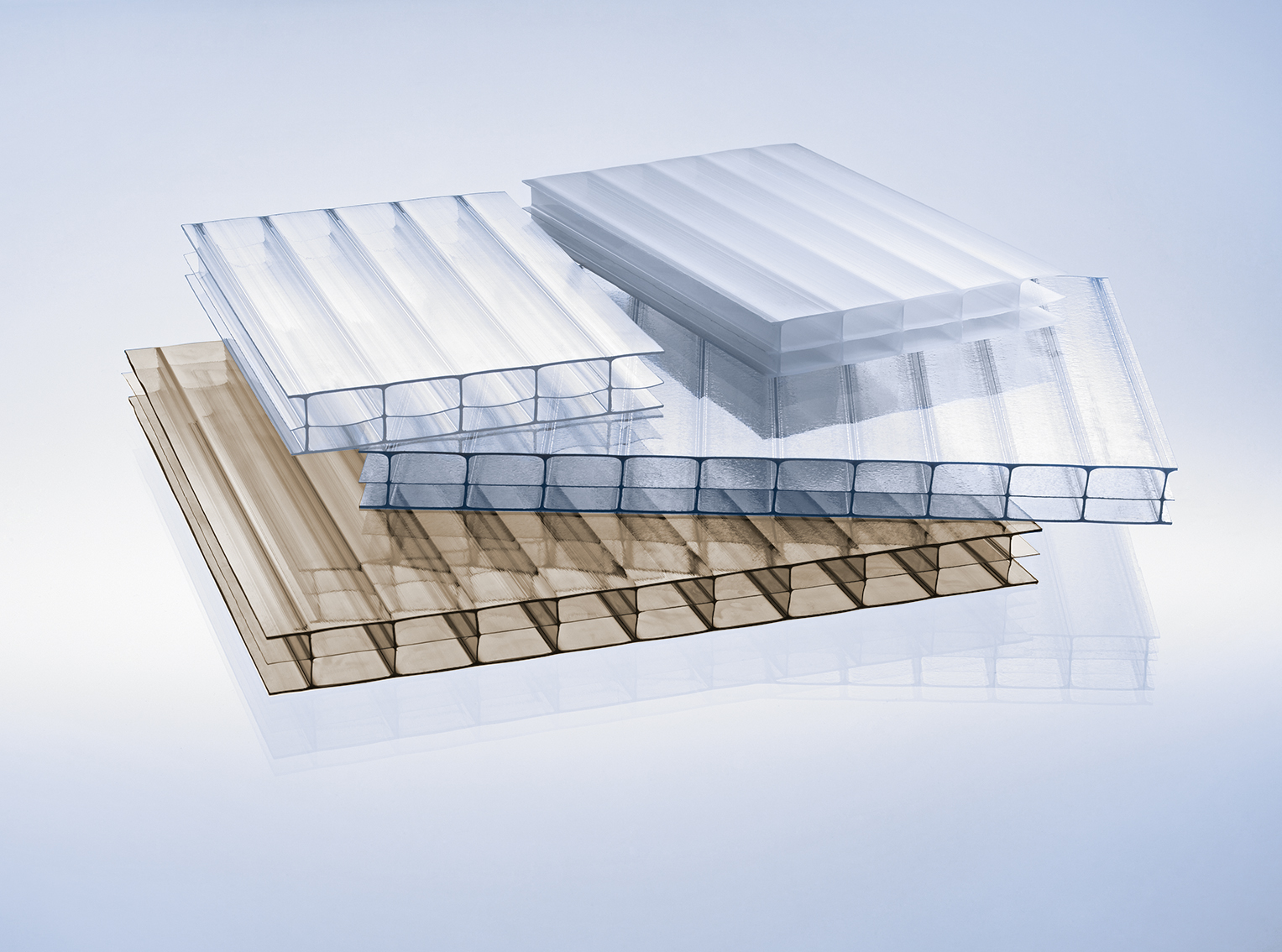 16 mm Stegplatten, Polycarbonat, Marlon® Stegdreifachplatten