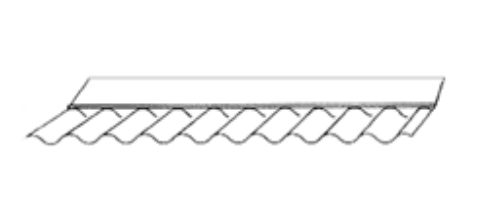 Wandanschluss für Well- und Trapezplatten, Acryl