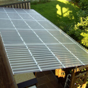 PC Wellplatte für Terrassen & Carport - 100% HAGELSICHER - 10 Jahre Garantie - 3mm - Sinuswelle 76/18